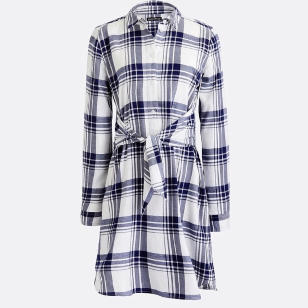 J. Crew MERCANTILE 100% cotton flannel t-dress
